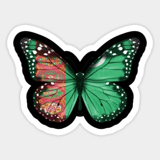 Turkmenistani Flag  Butterfly - Gift for Turkmenistani From Turkmenistan Sticker